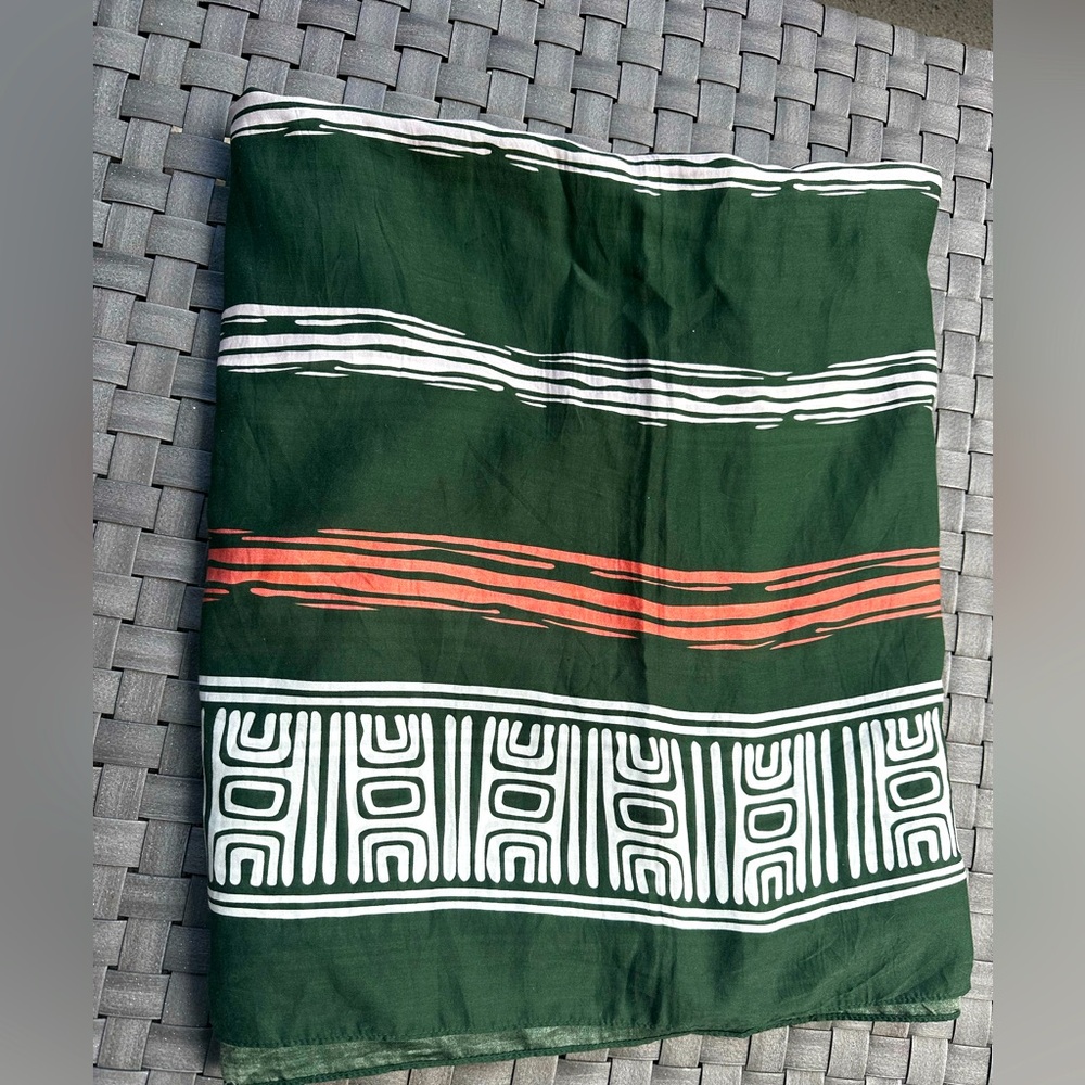 SOLD Juan De Dios De La Falaise silk sarong, pareo or scarf. - Picture 1 of 4